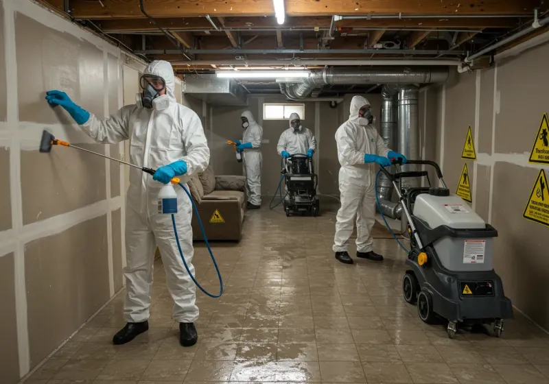 Basement Moisture Removal and Structural Drying process in Calloway County, KY